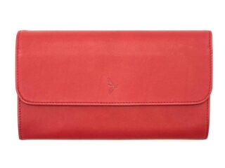 Compagnon “Luxe” en cuir rouge – 20 cm – PM-004-01 par la marque La Guêpe La Guêpe - Compagnon “Luxe” en cuir rouge – 20 cm – PM-004-01