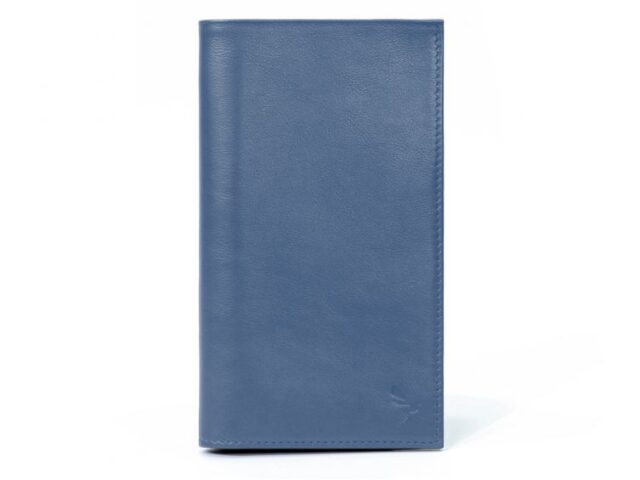 La Guêpe - Compagnon – Porte-chéquier en cuir – bleu de prusse – 135