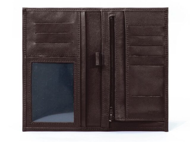 La Guêpe - Petite Maroquinerie - Compagnon - Porte-chéquier en cuir - marron - 135