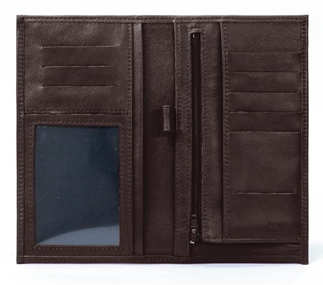 La Guêpe - Petite Maroquinerie - Compagnon - Porte-chéquier en cuir - marron - 135