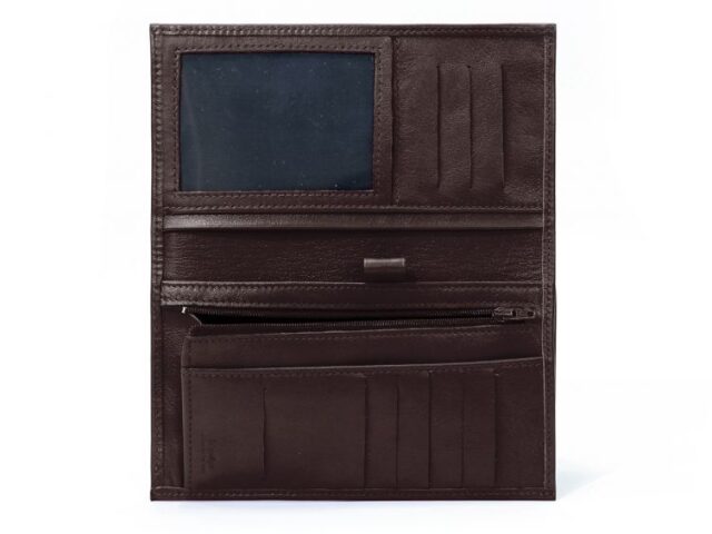 La Guêpe - Petite Maroquinerie - Compagnon - Porte-chéquier en cuir - marron - 135