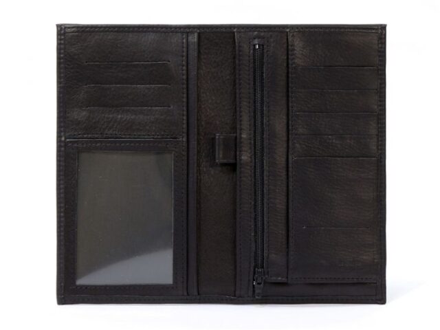 La Guêpe - Petite Maroquinerie - Compagnon - Porte-chéquier en cuir - noir - 135