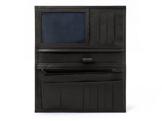 La Guêpe - Petite Maroquinerie - Compagnon - Porte-chéquier en cuir - noir - 135