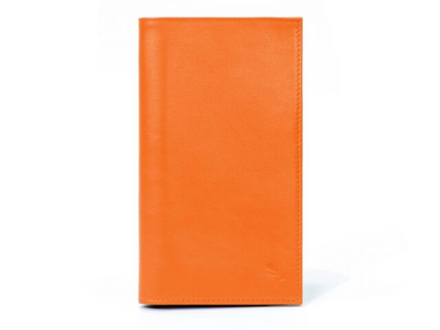 La Guêpe - Compagnon – Porte-chéquier en cuir – orange – 135