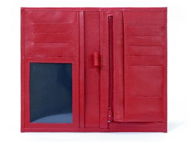 La Guêpe - Petite Maroquinerie - Compagnon - Porte-chéquier en cuir - rouge - 135