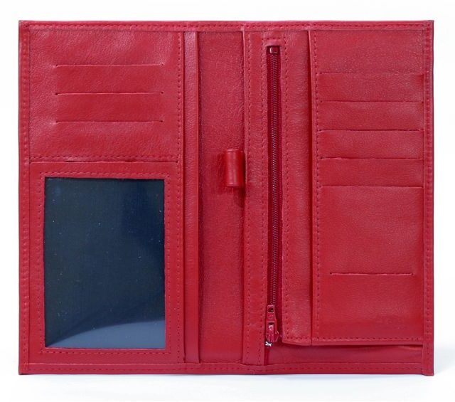 La Guêpe - Petite Maroquinerie - Compagnon - Porte-chéquier en cuir - rouge - 135