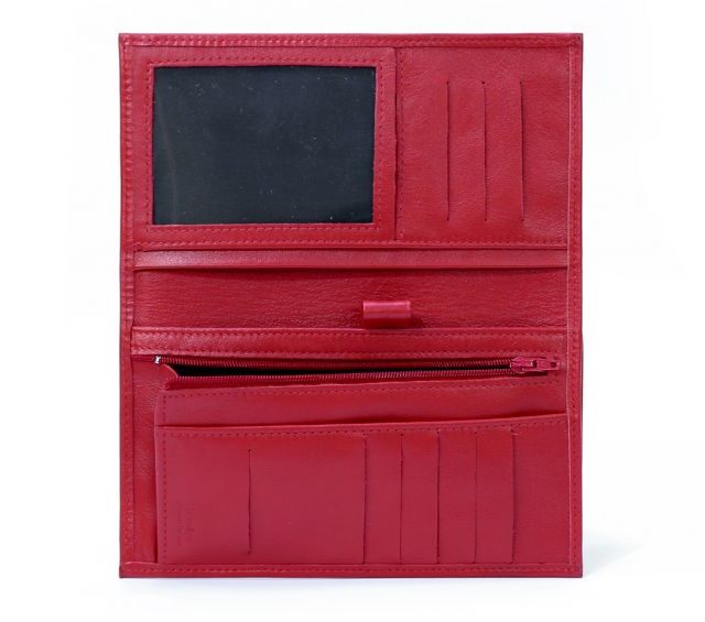 La Guêpe - Petite Maroquinerie - Compagnon - Porte-chéquier en cuir - rouge - 135