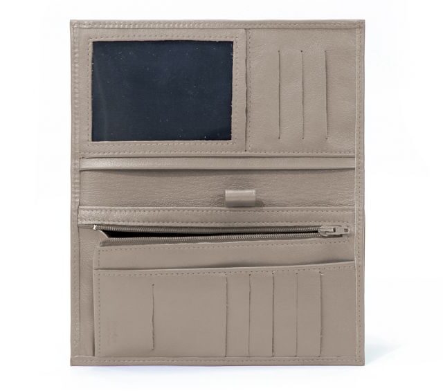 La Guêpe - Petite Maroquinerie - Compagnon - Porte-chéquier en cuir - taupe - 135