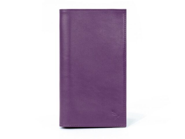 La Guêpe - Compagnon – Porte-chéquier en cuir – violet – 135