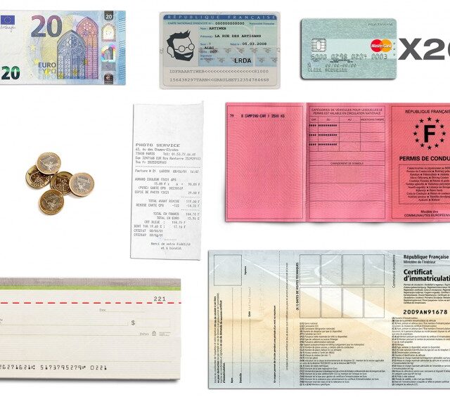 La Guêpe - Petite Maroquinerie - Compagnon portefeuille en cuir noir - 464