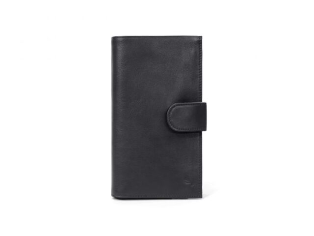 La Guêpe - Compagnon portefeuille en cuir noir – 464