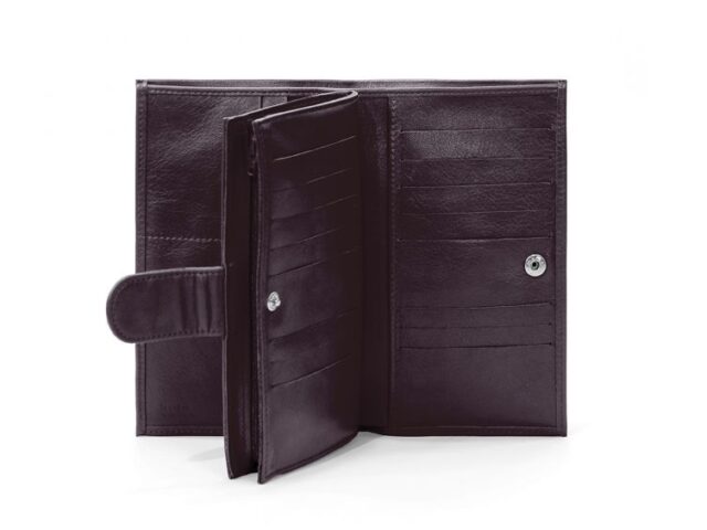 La Guêpe - Petite Maroquinerie - Compagnon portefeuille en cuir marron - 464