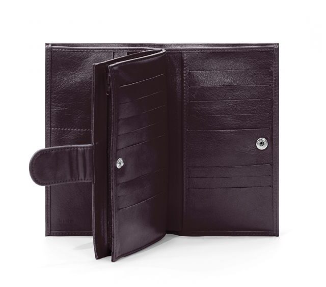 La Guêpe - Petite Maroquinerie - Compagnon portefeuille en cuir marron - 464