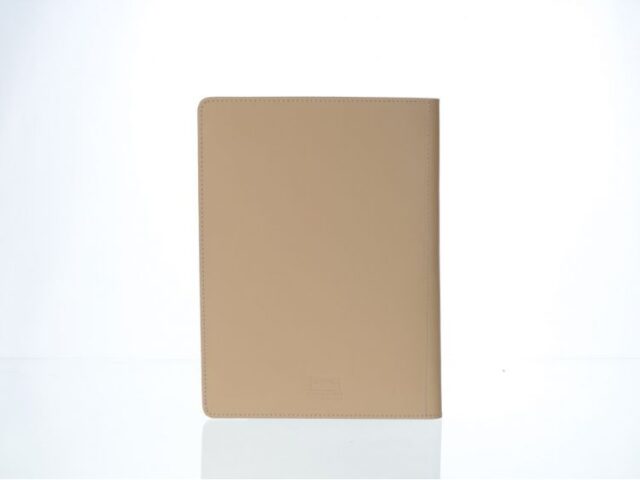 Lavoisier Maroquinier - Conférencier A5 en cuir beige cafe latte