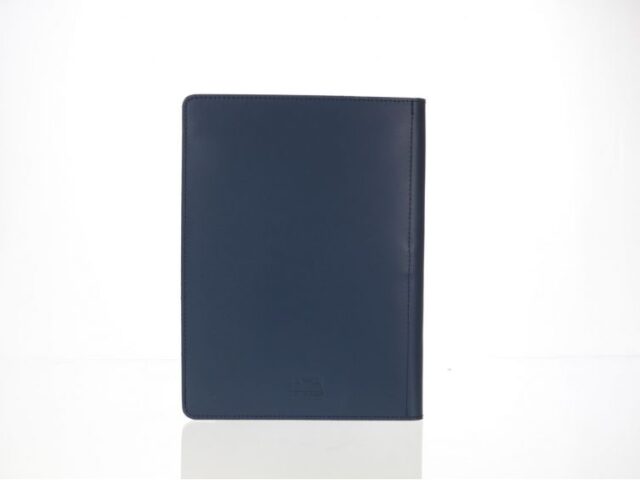 Lavoisier Maroquinier - Conférencier A5 en cuir bleu cobalt