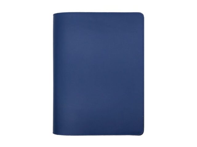 LAVOISIER Maroquinier - Conférencier A5 en cuir bleu cobalt