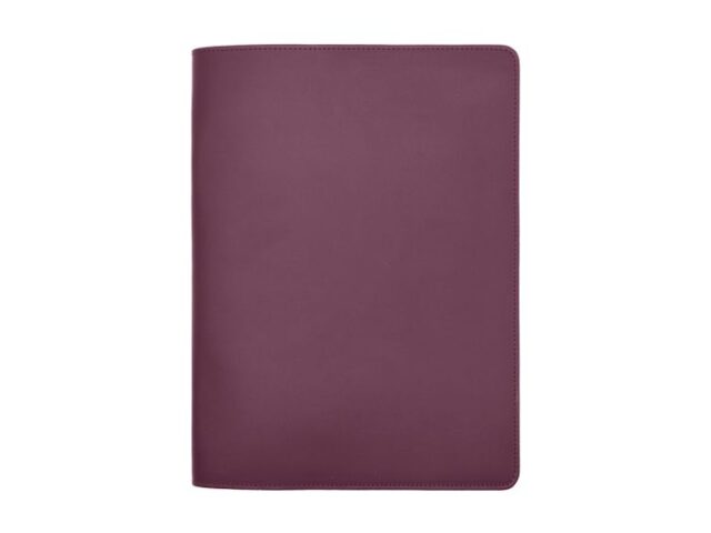 LAVOISIER Maroquinier - Conférencier A5 en cuir bordeaux