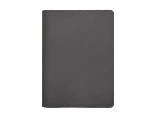 LAVOISIER Maroquinier - Conférencier A5 en cuir gris fer