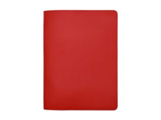LAVOISIER Maroquinier - Conférencier A5 en cuir rouge coquelicot