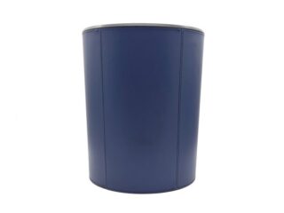 LAVOISIER Maroquinier - Corbeille à papier en cuir bleu