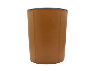 LAVOISIER Maroquinier - Corbeille à papier en cuir gold