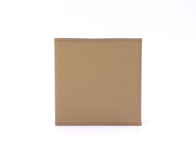 Lavoisier Maroquinier - Cube à mémos en cuir beige cafe latte