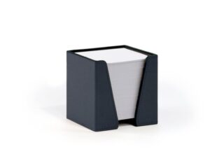 LAVOISIER Maroquinier - Cube à mémos en cuir luxe bleu marine  CB900