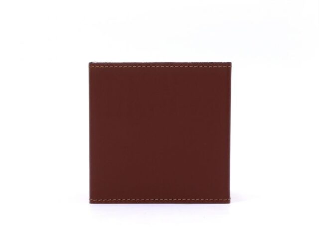 Lavoisier Maroquinier - Cube à mémos en cuir marron