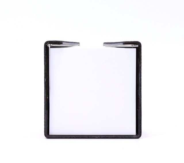 Lavoisier Maroquinier - Cube à mémos en cuir marron