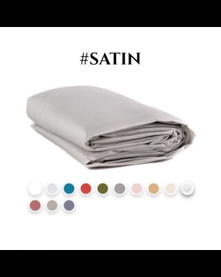 Drap housse – Satin de coton par la marque Blanc de Gérardmer Blanc de Gérardmer - Drap housse – Satin de coton