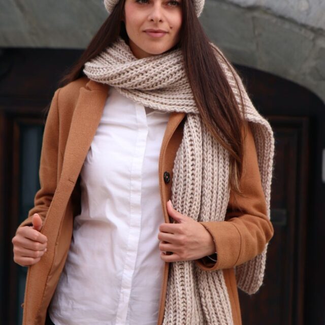 Maison Bonnefoy - Écharpe Colombe Ficelle (Colombe)