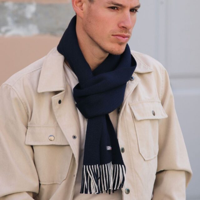 Maison Bonnefoy - Echarpe Jérémy Marine (Jérémy)