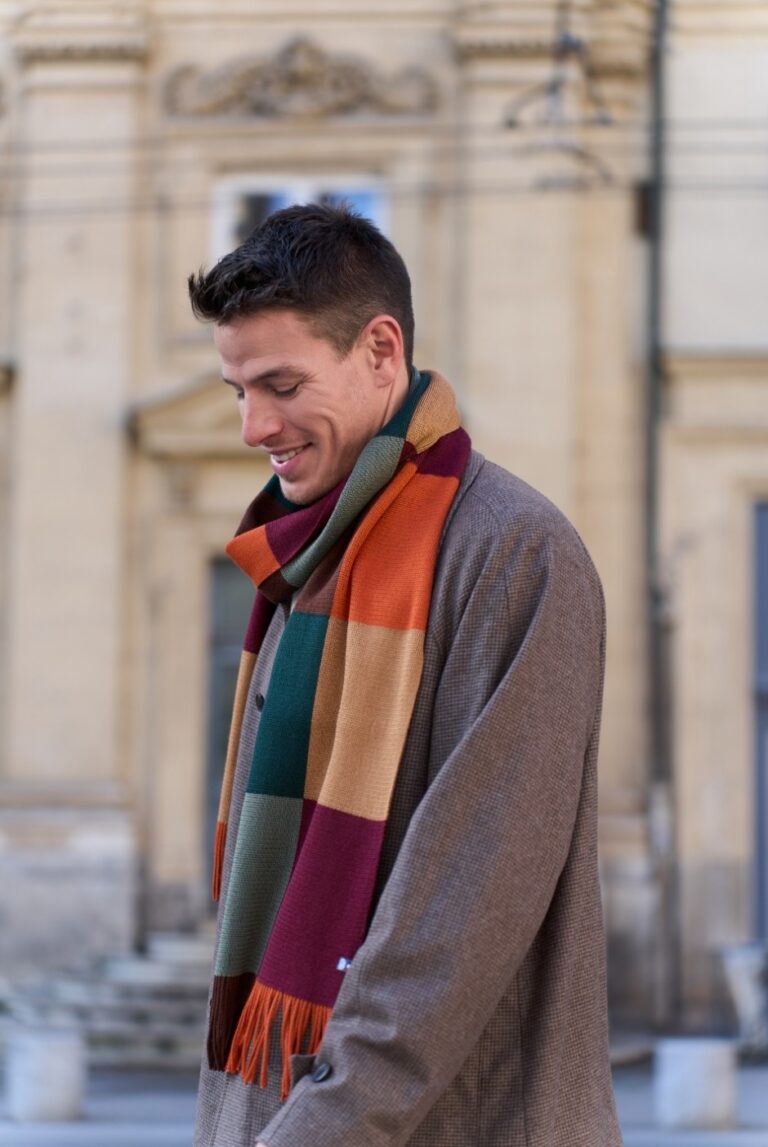 Maison Bonnefoy - Echarpe Sarah Vert-marron