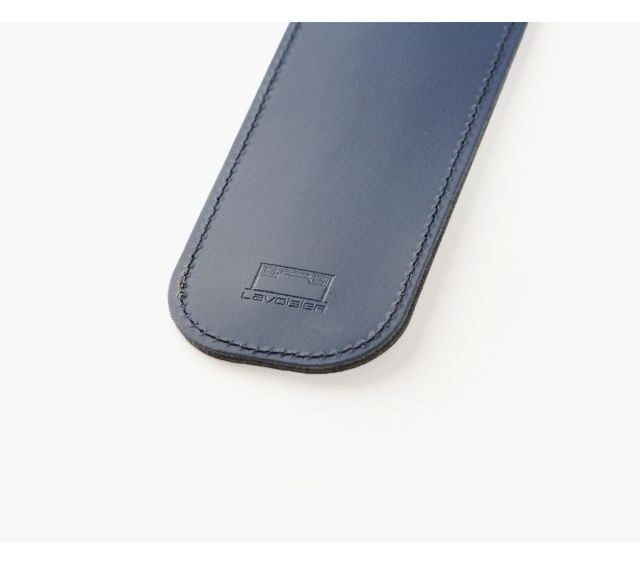Lavoisier Maroquinier - Etui 1 stylo en cuir bleu - ET503