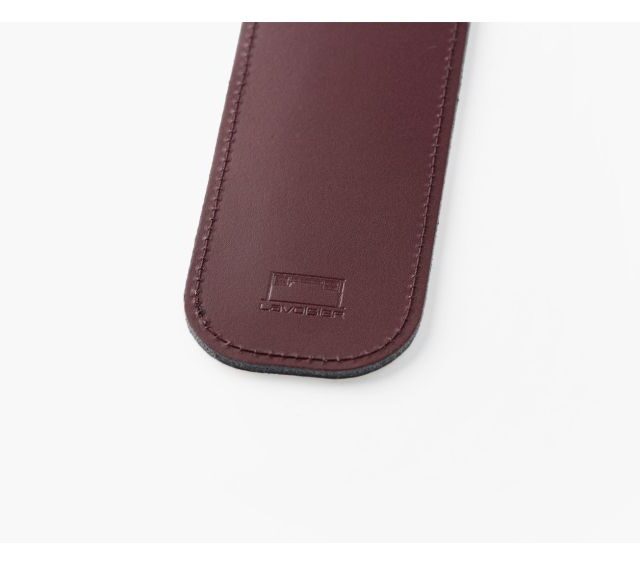 Lavoisier Maroquinier - Etui 1 stylo en cuir bordeaux - ET503