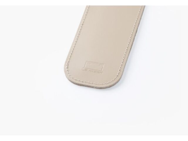 Lavoisier Maroquinier - Etui 2 stylos en cuir beige - ET504