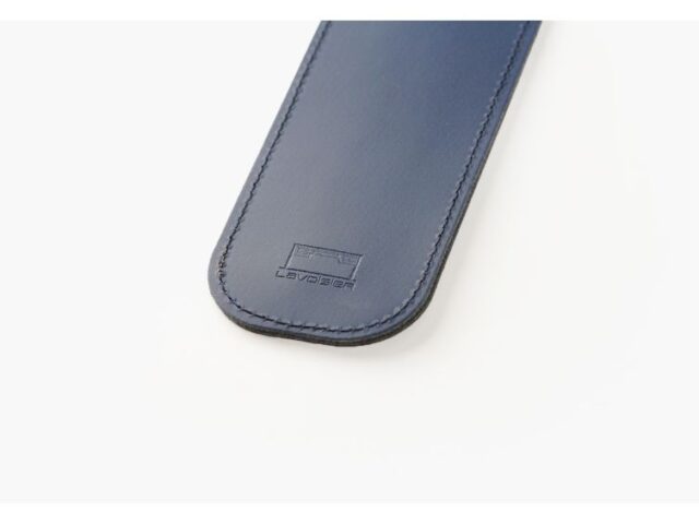 Lavoisier Maroquinier - Etui 2 stylos en cuir bleu - ET504