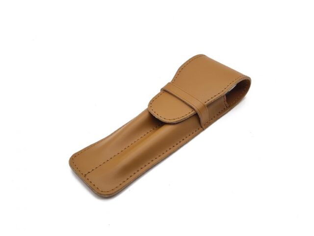 Lavoisier Maroquinier - Etui 2 stylos en cuir gold - ET502