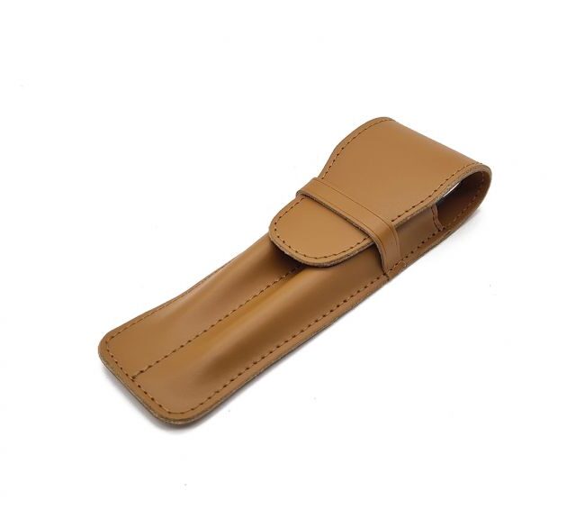 Lavoisier Maroquinier - Etui 2 stylos en cuir gold - ET502