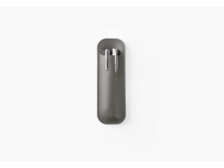 Etui 2 stylos en cuir gris – ET504 par la marque LAVOISIER Maroquinier LAVOISIER Maroquinier - Etui 2 stylos en cuir gris – ET504
