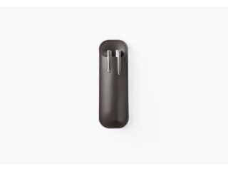 LAVOISIER Maroquinier - Etui 2 stylos en cuir marron foncé  ET504