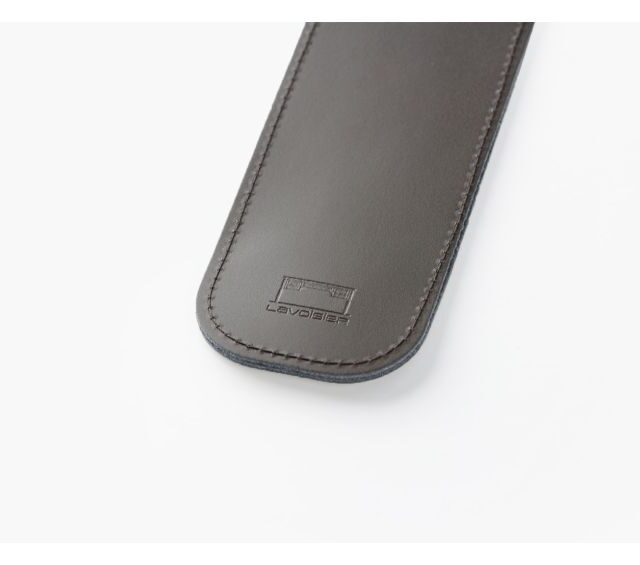 Lavoisier Maroquinier - Etui 2 stylos en cuir marron foncé - ET504