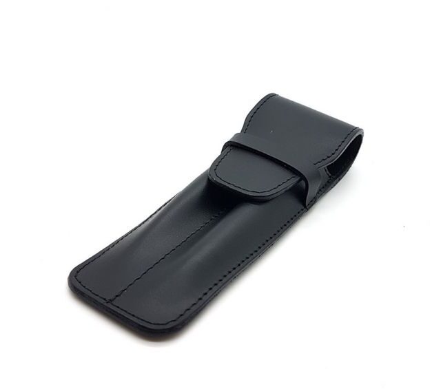 Lavoisier Maroquinier - Etui 2 stylos en cuir noir - ET502