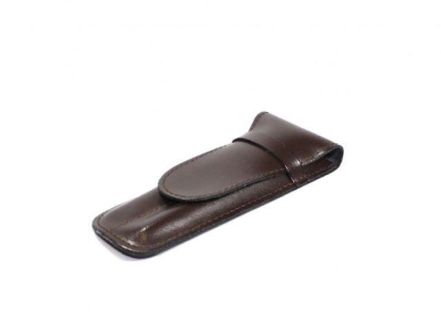 Lavoisier Maroquinier - Etui 2 stylos en cuir noir - ET502