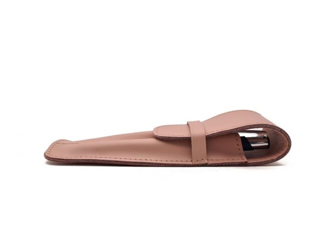 Lavoisier Maroquinier - Etui 2 stylos en cuir rose - ET502