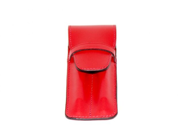 Lavoisier Maroquinier - Etui 2 stylos en cuir rouge - ET502