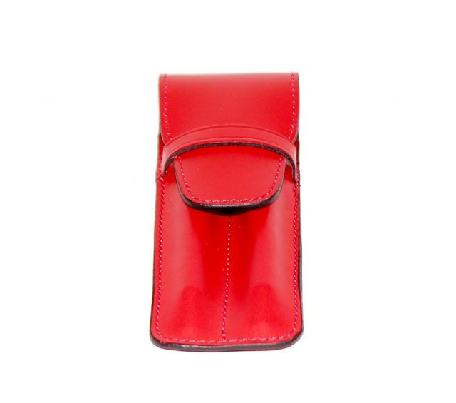 Lavoisier Maroquinier - Etui 2 stylos en cuir rouge - ET502