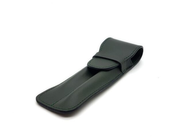 Lavoisier Maroquinier - Etui 2 stylos en cuir vert - ET502