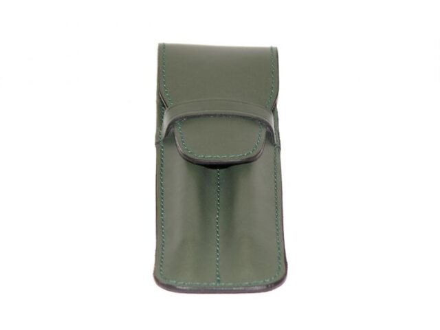 Lavoisier Maroquinier - Etui 2 stylos en cuir vert - ET502
