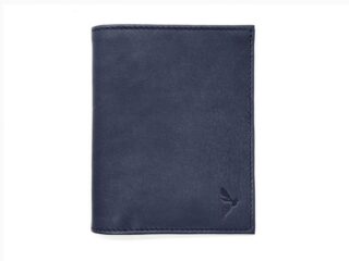 La Guêpe - Fin portefeuille “Luxe” en cuir bleu protège l’essentiel – 12 cm – PM-021-01